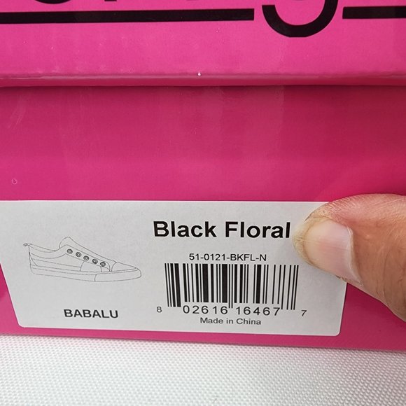 CORKYS Babalu Floral Print Slip On Sneakers Distressed Tennis Shoes 6-11 NWT - Picture 10 of 10